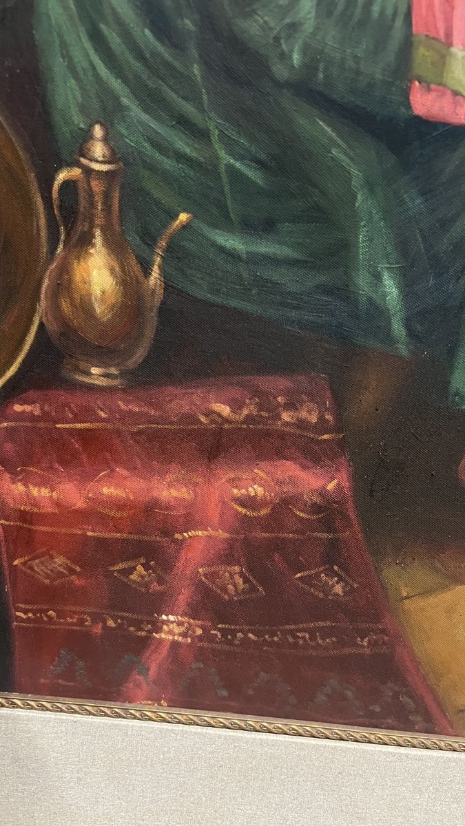 Dipinti: Tableau orientalistes scène musicale, avec cadre – Usato da Genève venduto da Leboucheoreilles 5