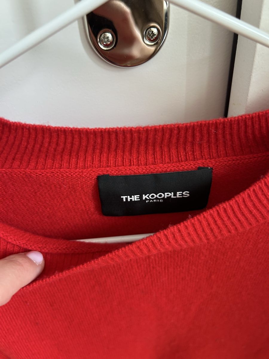 Kooples Maglioni & Felpe: Red Jumper with Silver Embellishments - Size Medium – Usato da Zürich venduto da pdi_kr7j 2