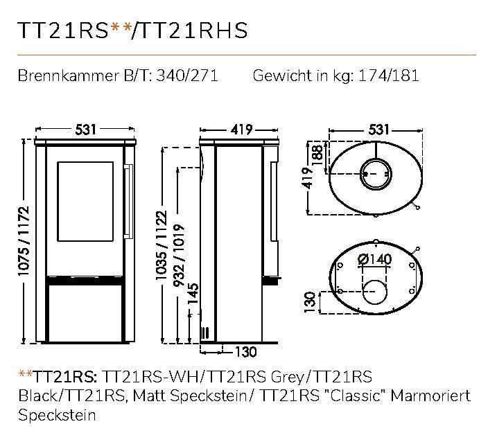 Stufe caminetto: Kaminofen Termatech TT21RS – Nuovo e nell'imballaggio originale da Uzwil venduto da Gant_Group 6