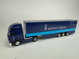 Herpa Mercedes Koffersattelzug Kühne und Nagel Werbemodell