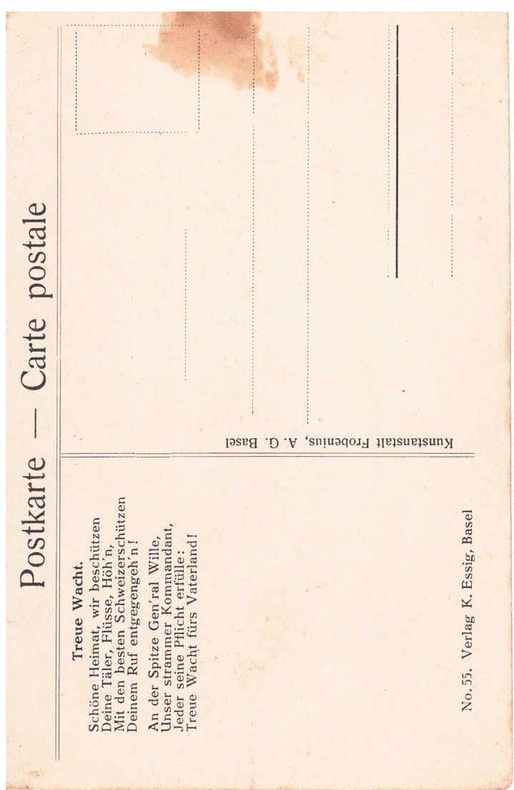 Cartoline postali: Armee Postkarte Treue Wacht – Usato da Sugiez venduto da brockicenter 1