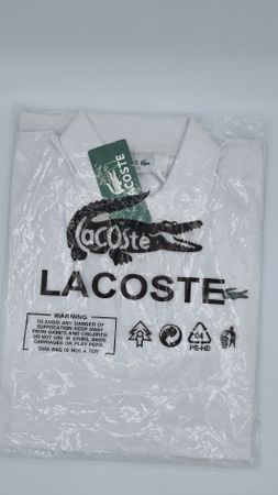 Lacoste Poloshirt, Weiss, Neu mit Etikett, Grösse XL