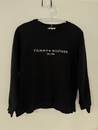 Tommy Hilfiger Sweatshirt schwarz Pullover Grösse L Damen