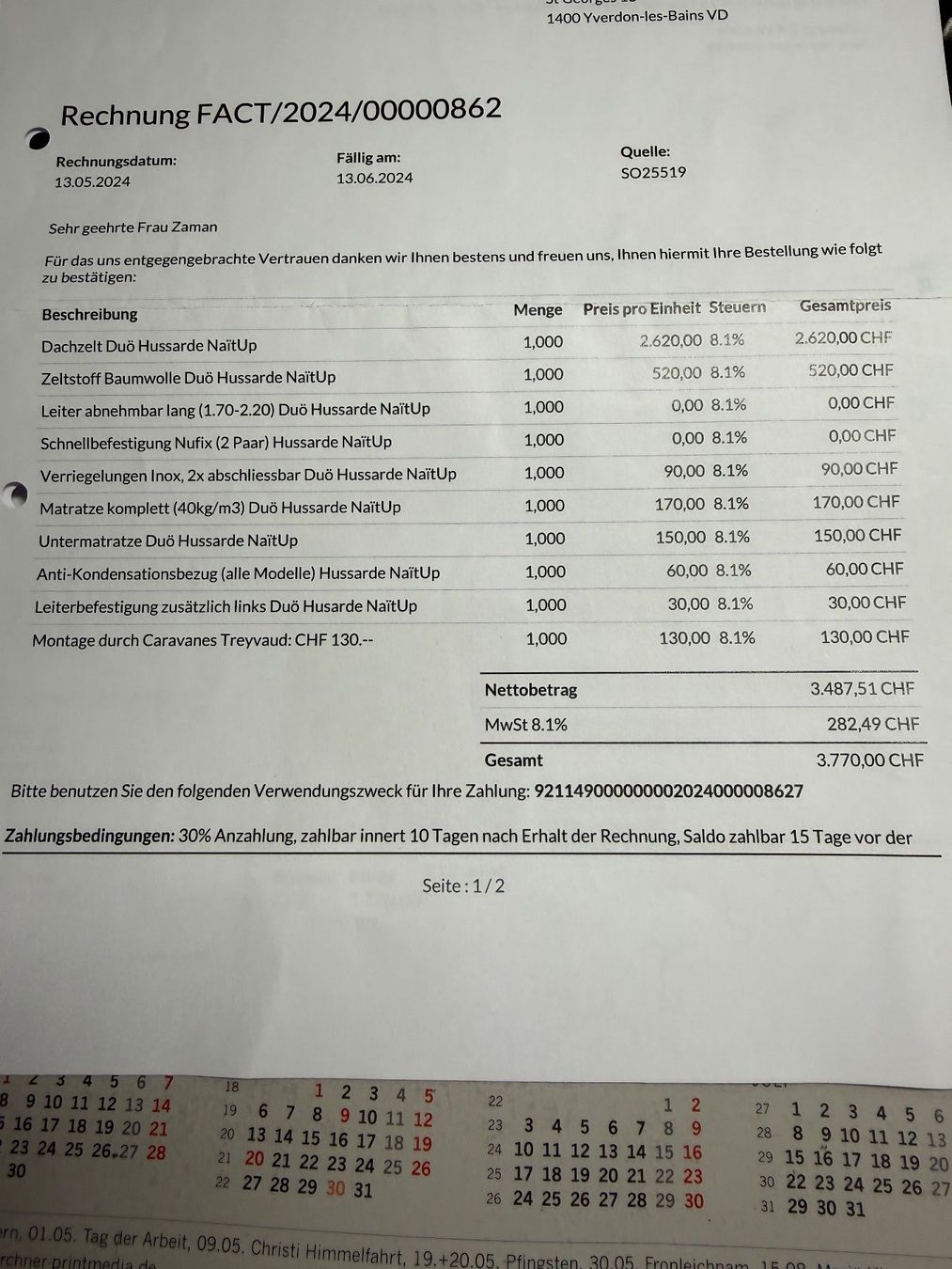 Tende : Dachzelt neu – Usato da Wünnewil venduto da lihma 1