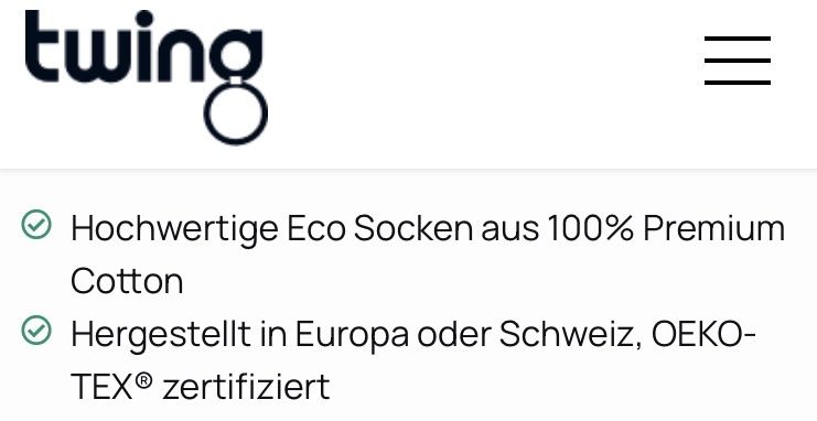 Calze: Neue Socken, unisex – Nuovo e nell'imballaggio originale da Buchs AG venduto da Allerleis 1