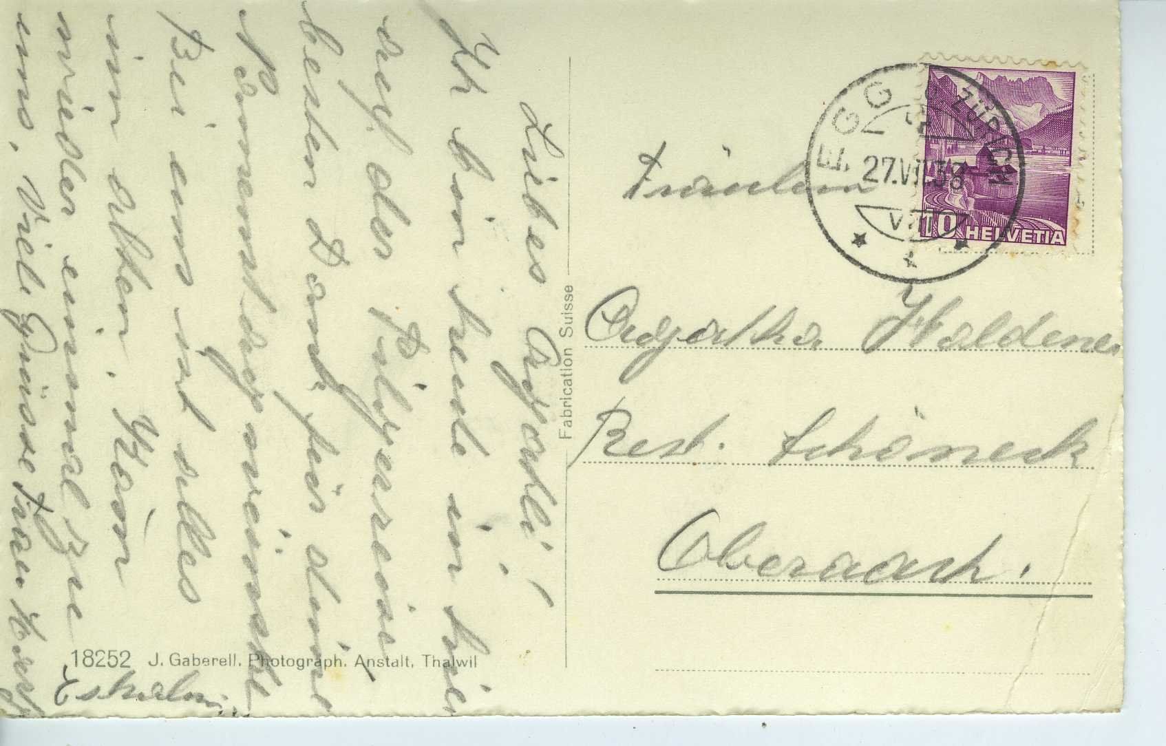Ansichtskarten: Egg ZH - Wallfahrtskirche St.Antonius – Gebraucht aus Schleitheim von Pmschlaate 1