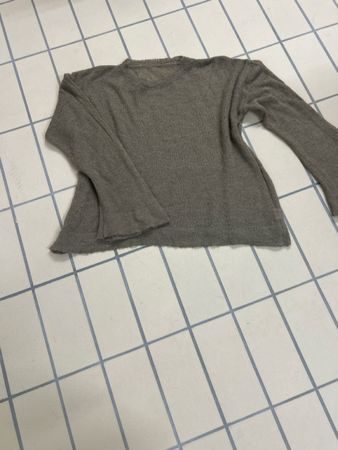Damen Pullover beige leicht transparent guter Zustand