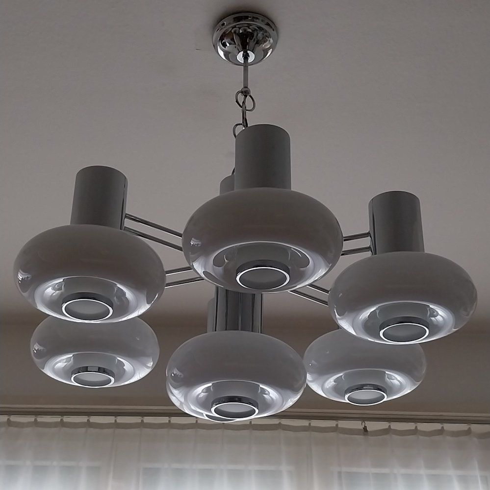Kronleuchter & Deckenlampen: Angelo Brotto Kronleuchter – Gebraucht aus Pregassona von ModernistaCH