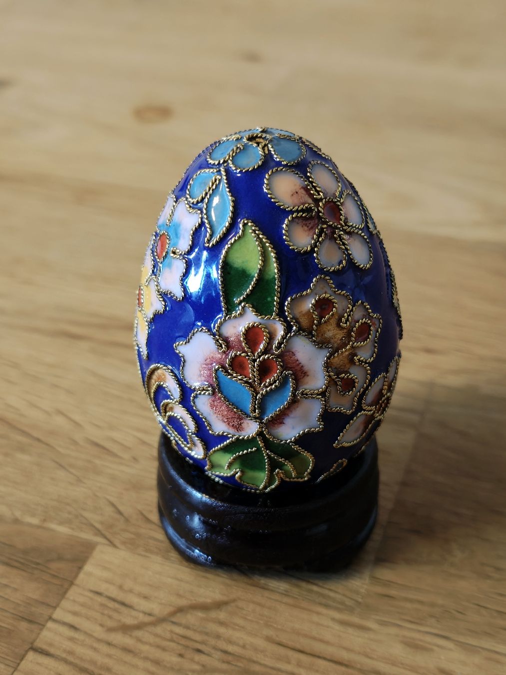 Tutte le decorazioni: Cloisonné-Emaille-Ei mit Blumenmuster – Usato da Affoltern am Albis venduto da chassa2