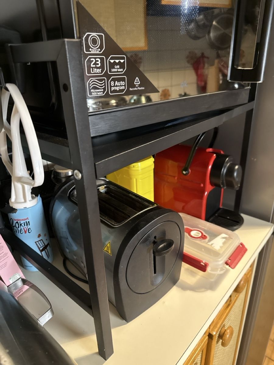 Altro in Decorazioni & Accessori: Support de micro-ondes en métal - augmente la place – Nuovo e nell'imballaggio originale da Chêne-Bougeries venduto da Seetooyoo 2