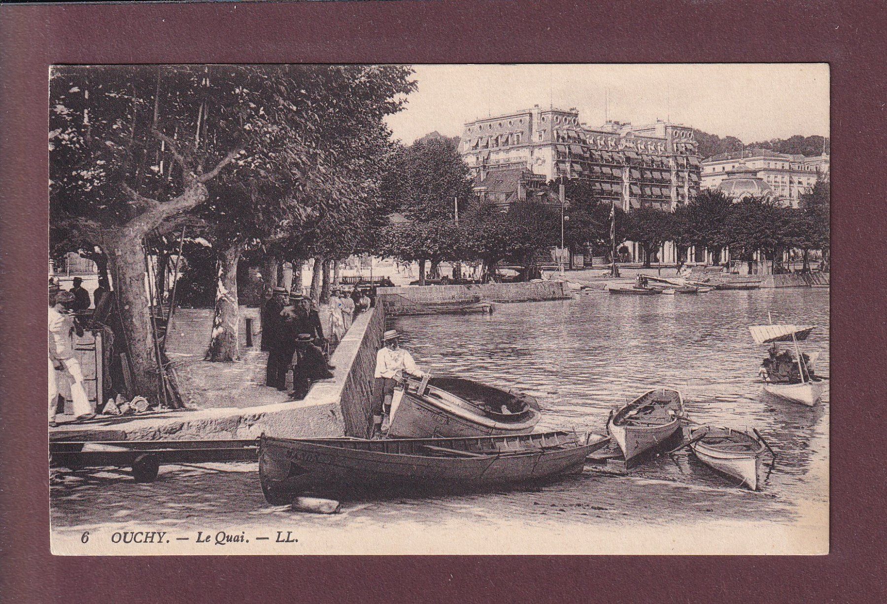 Cartoline postali: LAUSANNE - Ouchy - Quai - Animation – Usato da Pully venduto da nicecards