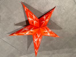 Papierstern, Papier Sterne 9Stk. für Deko, Lampe 40 cm