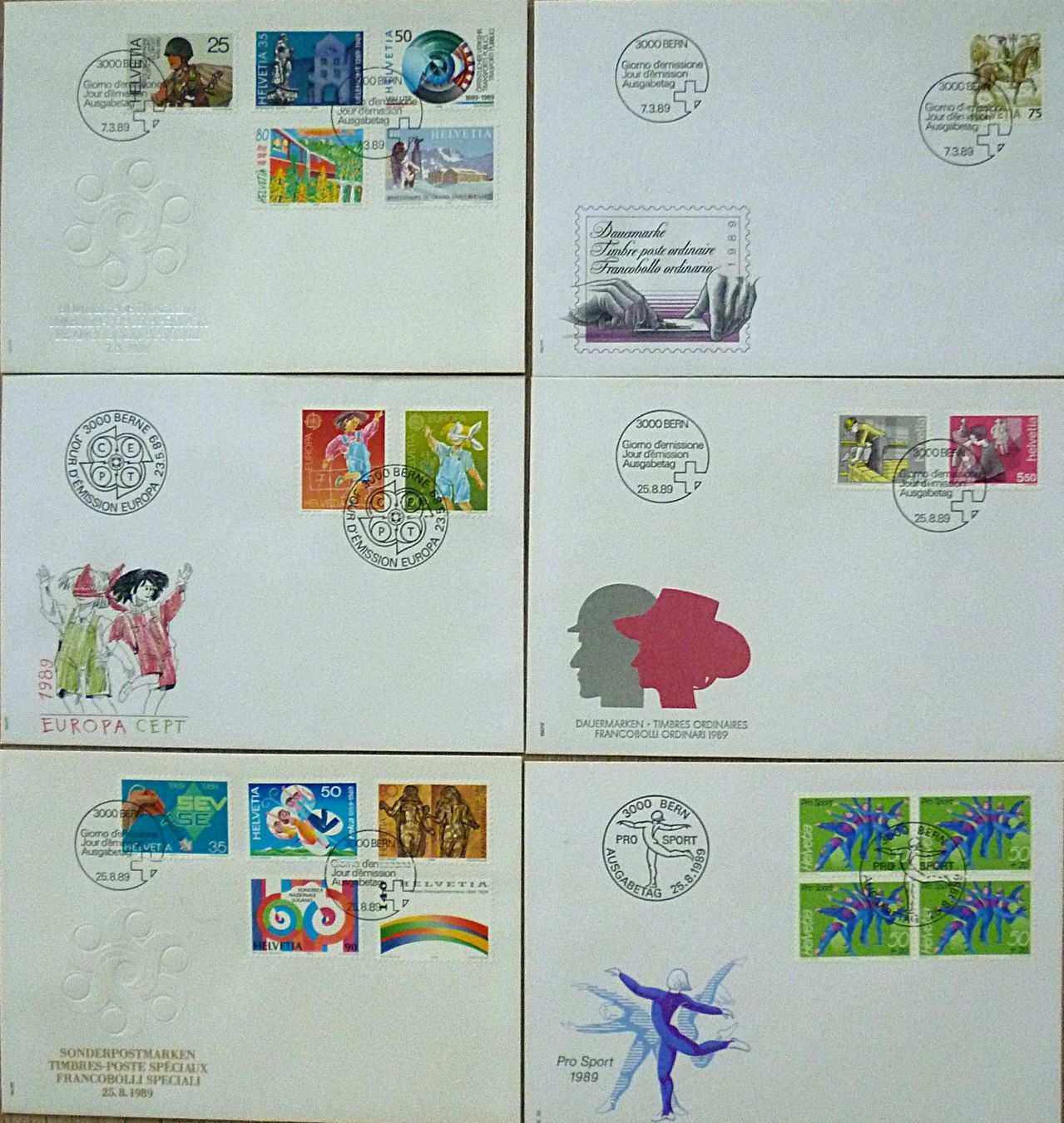 Tutti i francobolli: Über 100 FDC mit Sonder- und Dauermarken 1981-1996 – Nuovo (secondo la descrizione) da Frauenfeld venduto da ottoleo 5
