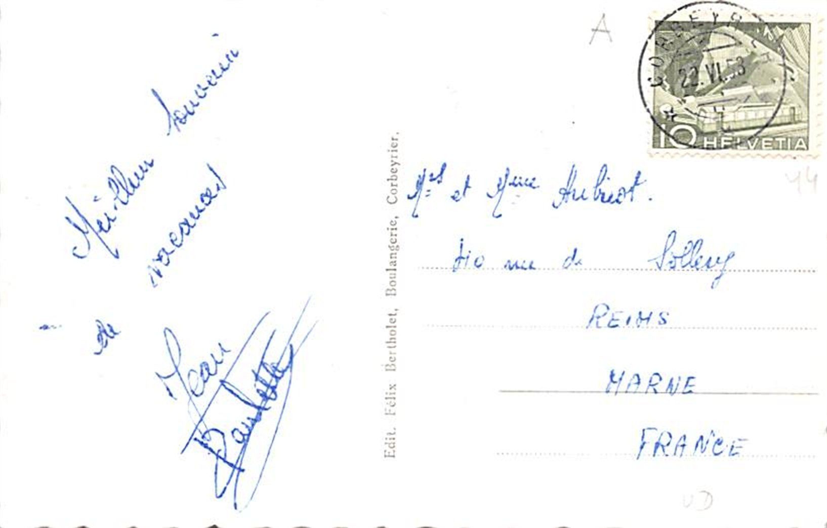 Cartoline postali: Corbeyrier – Usato da Ottikon b.Kemptth. venduto da Neptun1974 1