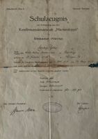 Schulzeugnis Martinshaus 1934, Originaldokument selten!
