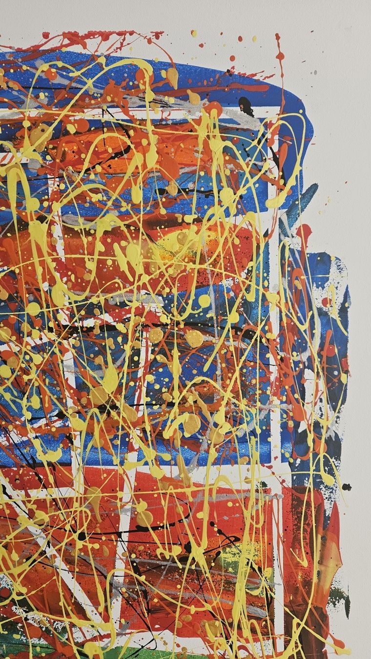 Gemälde: Tableau abstrait unique, œuvre d'art originale! – Neu (gemäss Beschreibung) aus Le Locle von fab_c9hh 4