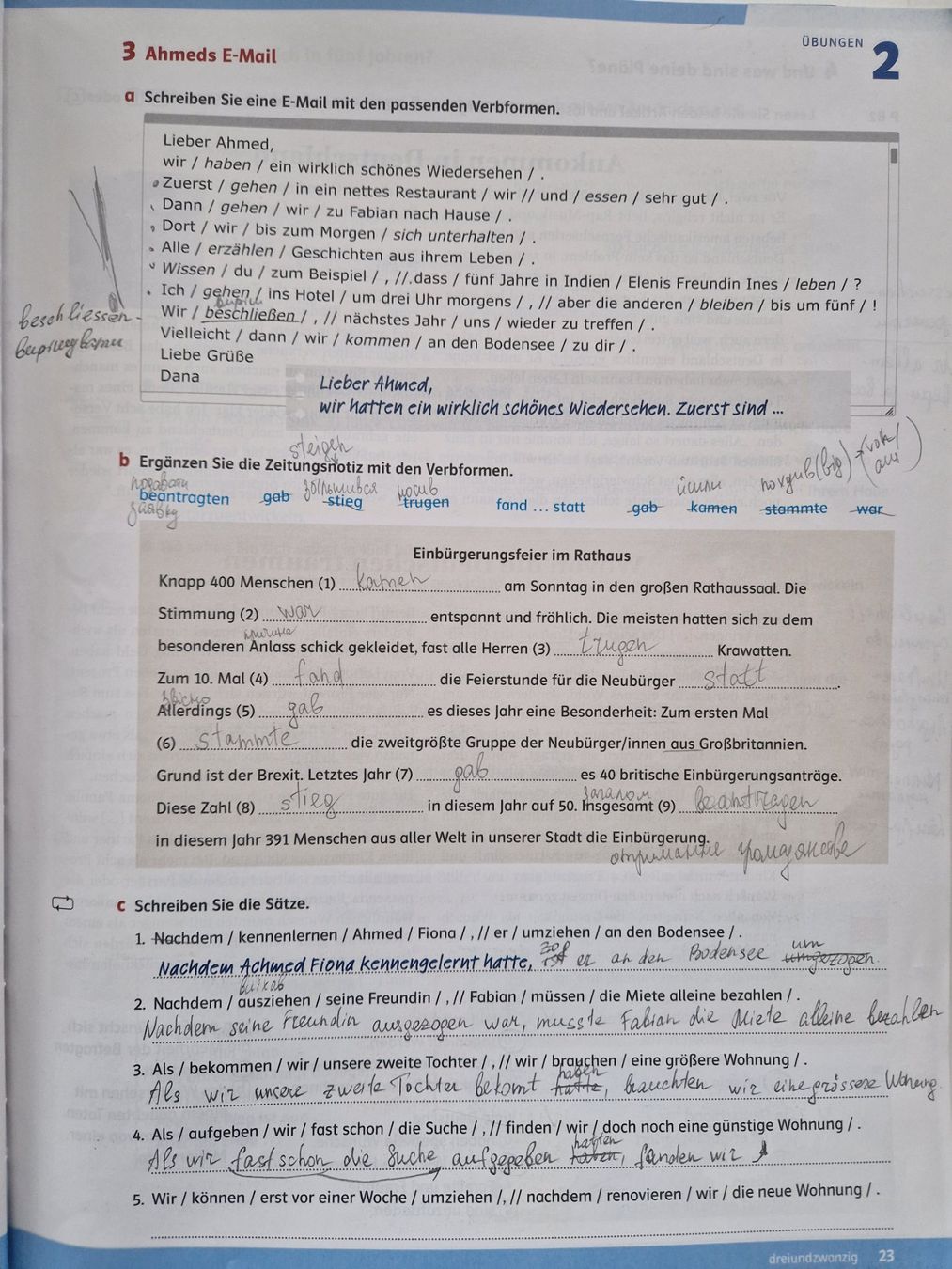 Libri: Linie 1 B1/B2 Deutschkursbuch – Usato da Dübendorf venduto da Olenaaa 1