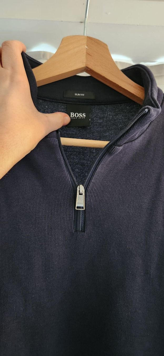Hugo Boss Maglioni & Felpe: BOSS Herren Pullover, Slim Fit, Dunkelblau, Grösse L – Usato da Zürich venduto da syl_bhd2 1