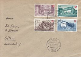42-45  FDC 15.6.1849, hoher Katalogwert