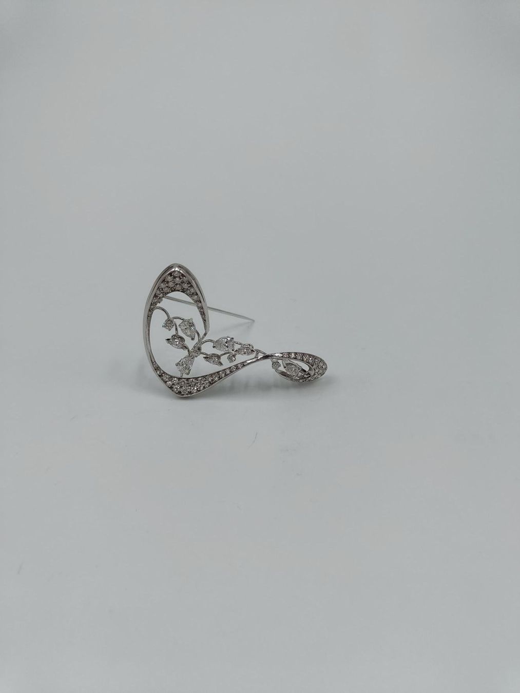 Spille & Fermagli: DIAMANT BROSCHE IN 750 WEISSGOLD – Usato da Luzern venduto da EdiGem 7