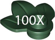 LEGO®  - 100X Dark Green Plant (32607).
