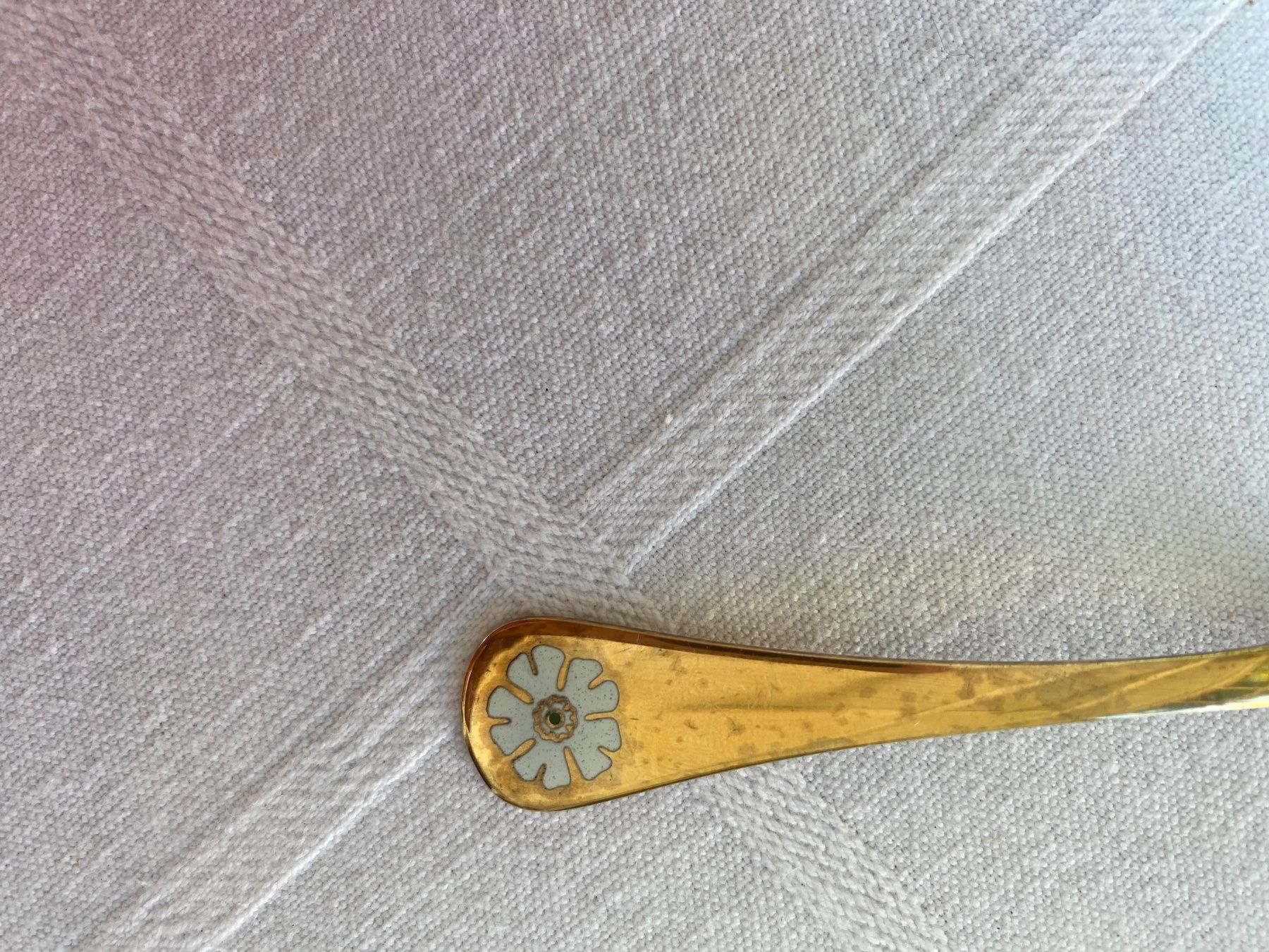 Jensen Cucchiai: Jensen Löffel Sterling vergoldet mit Blumenmuster – Usato da Wallisellen venduto da skorpion-11 2