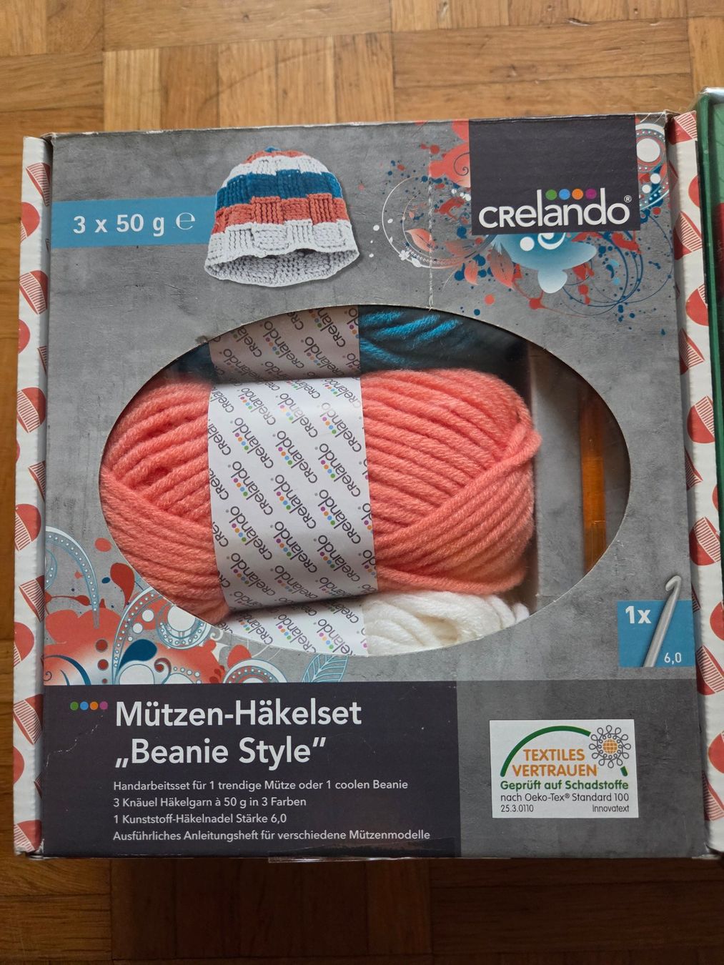 Wolle: Mützen- und Bärhäkelset – Neu und originalverpackt aus Basel von grandfamily 3