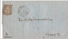 Vollstempel ZH Andelfingen, 1879, Faltbrief, Strubel