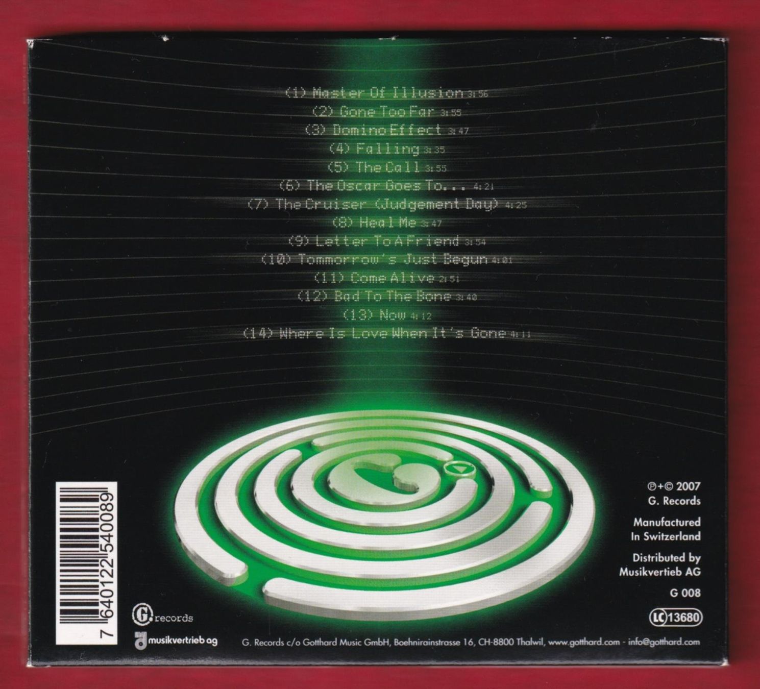 CD: Gotthard - Domino Effect (CD) – Usato da Zürich venduto da Pfluftl2000 1