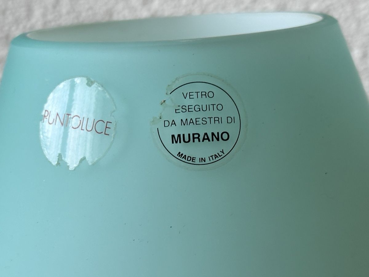 Murano Lampen: Murano Puntoluce Lamp - Turquoise Table Lamp – Gebraucht aus Zürich von Ddechkovd 2