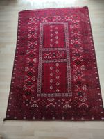 afghanisch orientalischer Teppich rot