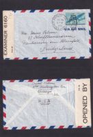 Zensur Luftpostbrief Chicago / USA --> Neuhausen / SH, 1942