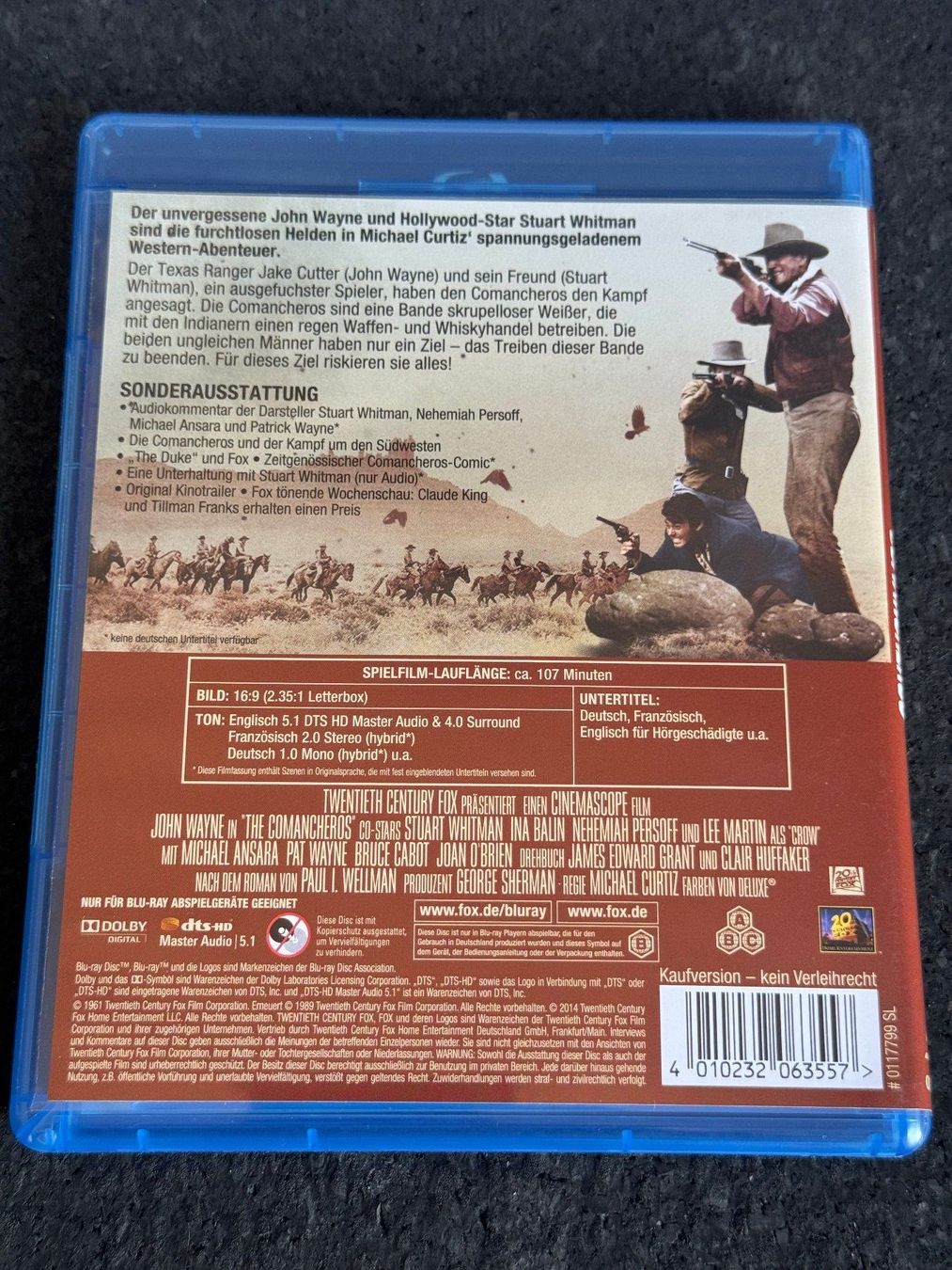 Tutti i DVDs: Die Comancheros Western Blu-ray Disc EN/FR/DE John Wayne – Usato da Fribourg venduto da tschjoly 1