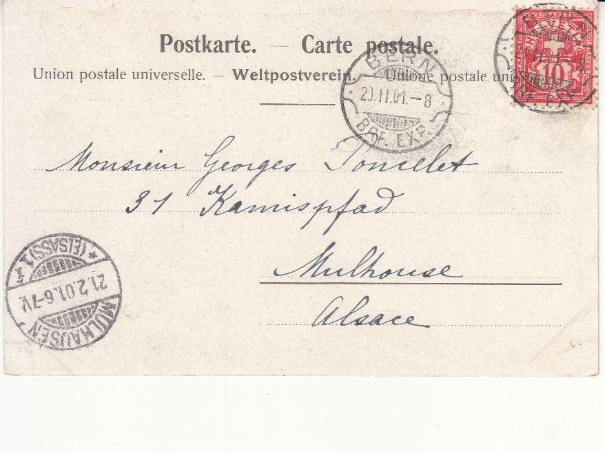 Cartoline postali: Bern Bärengraben 1901 – Usato da Bürglen TG venduto da StampGraf 1