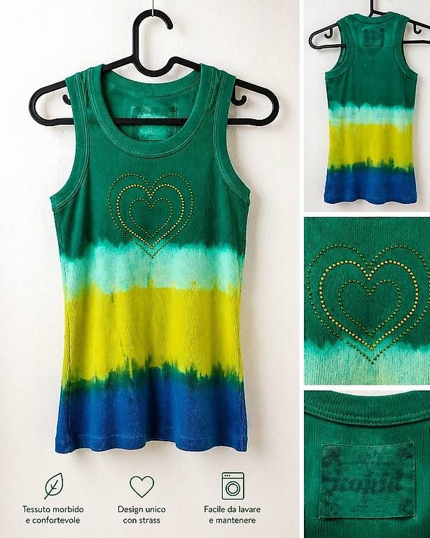 Blouses, T-shirts & Tops: Canottiera Tiedye – Neuf (Voir description) à Davesco-Soragno par Mia_sii