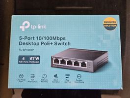 Top-Link 5-Port 10/100Mbps Desktop PoE + Switch Model