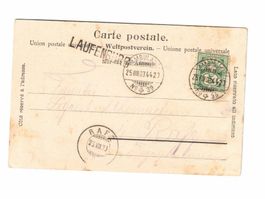 Laufenburg seltene AK !! Langstempel !!
