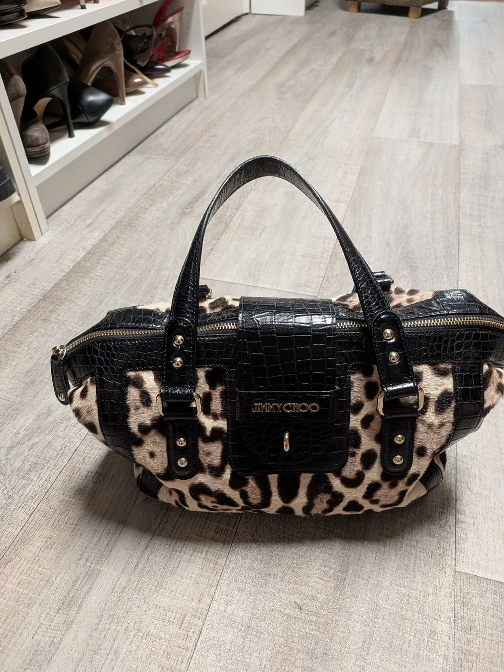 Jimmy Choo Sacs femmes: Jimmi Choo Tasche Gaia Leopard – D'occasion à Solothurn par Fleur73