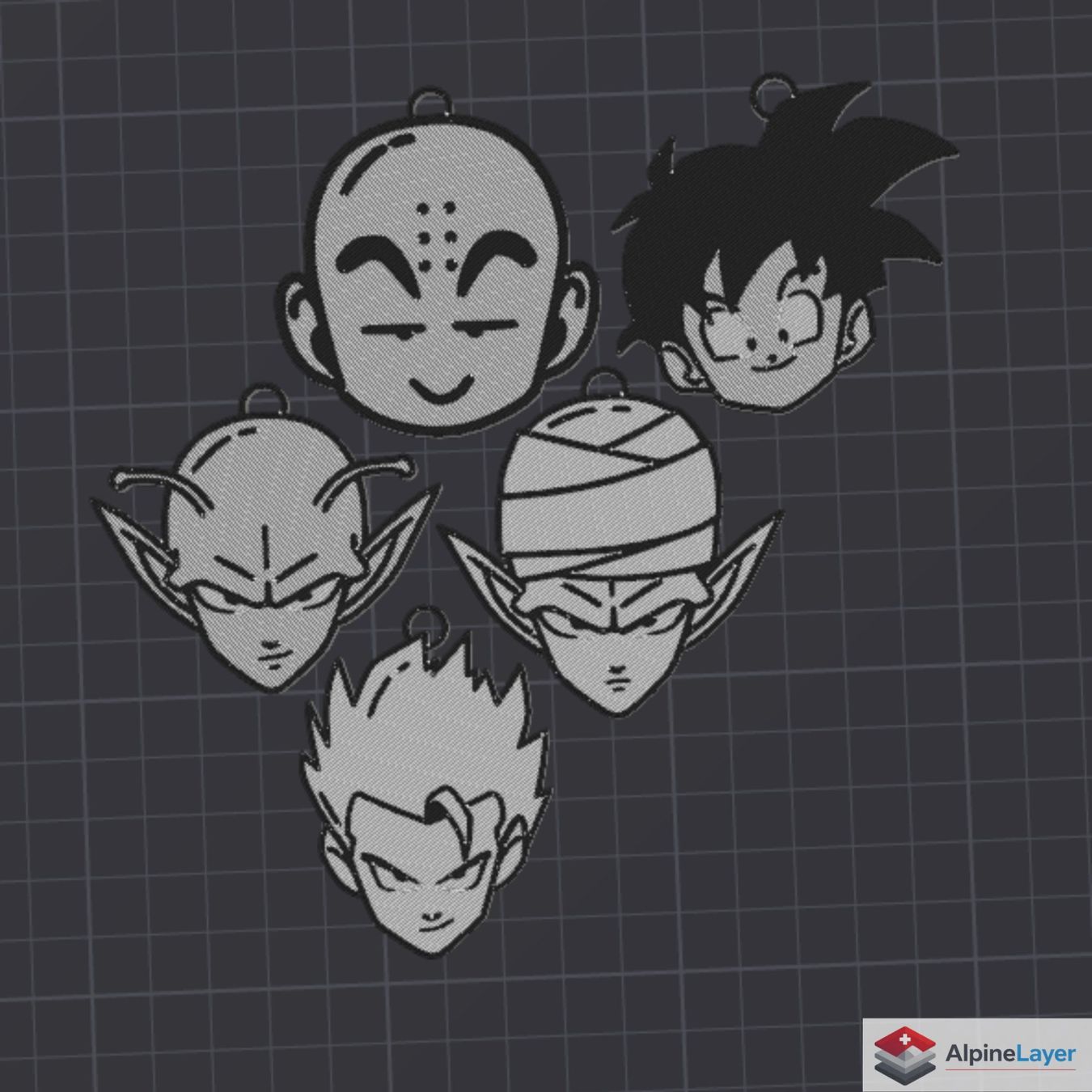 Portachiavi: Dragon Ball - Gohan Super Saiyan Keychain - 3D Printed – Nuovo (secondo la descrizione) da Losone venduto da AlpineLayer 1