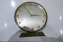 Tischuhr Angelus mit Wecker 14,5 cm hoch 13,5 cm Ø