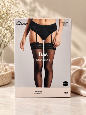 Damen Strümpfe / Stockings 15 DEN Schwarz – Grösse L – Neu