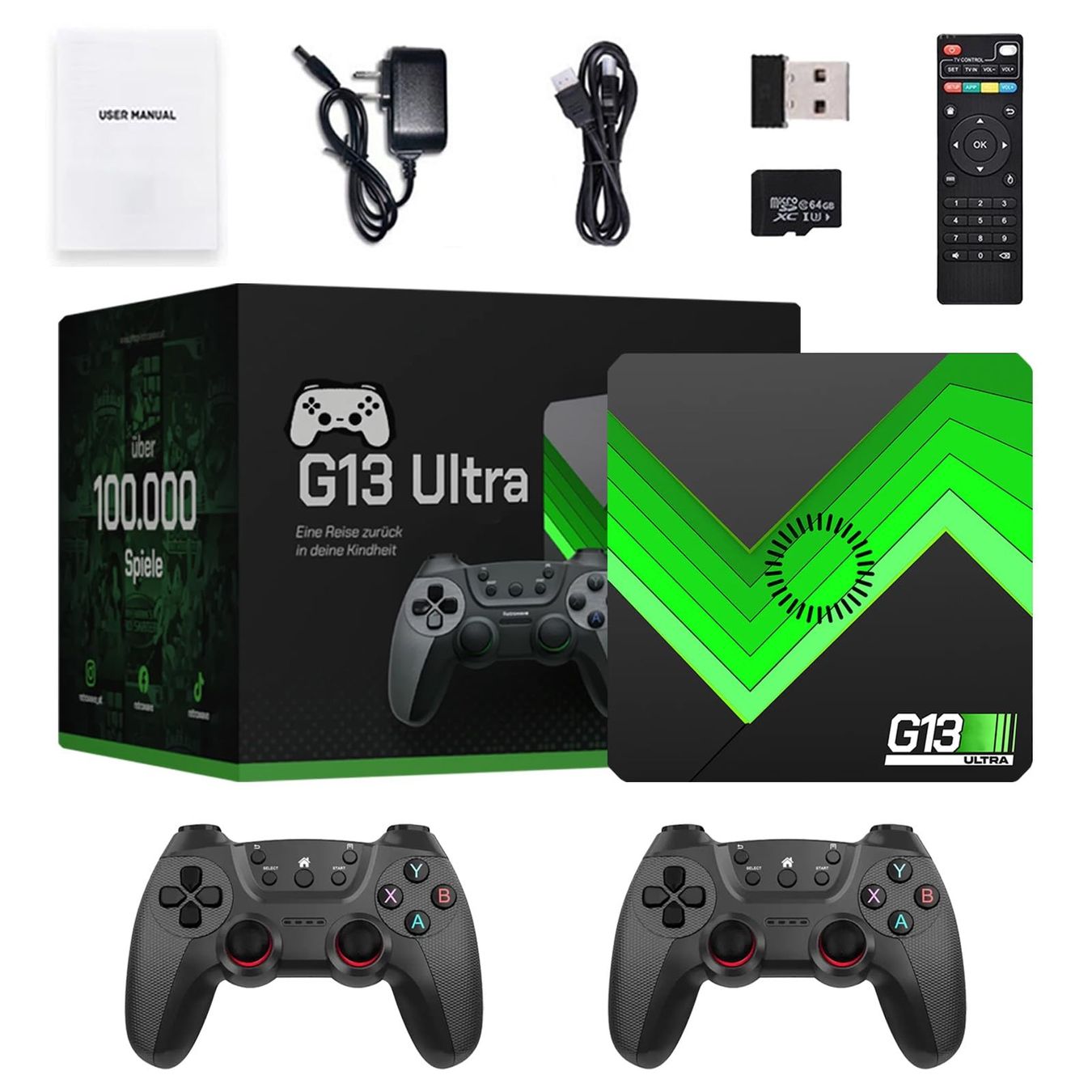 Console: RETROWAVE G13 ULTRA SPIELKONSOLE + 2 Controller – Usato da Oberlunkhofen venduto da Thenic01