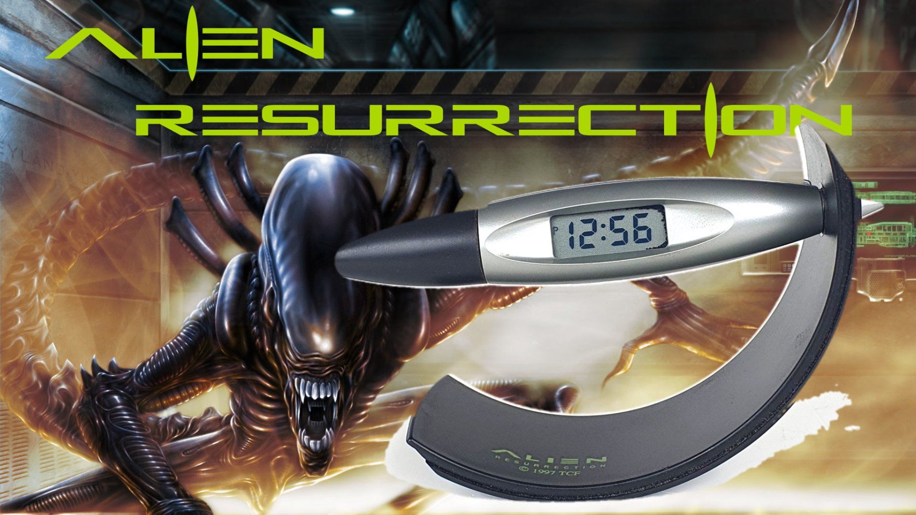 Tutte le decorazioni: ALIEN Resurrection 1997 digitale Tisch Uhr – Usato da Zürich venduto da Eiwan