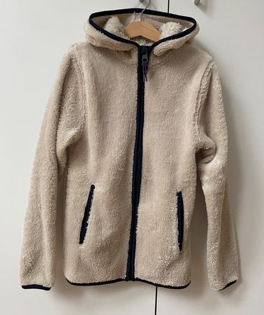 Jacke 134 / 140 weicher Teddy Style Jäckli Hoodie Pullover