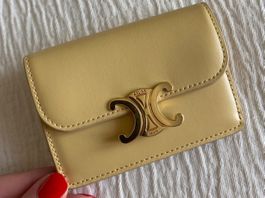 CELINE Card Holder with Flap TRIOMPHE  (New with box)