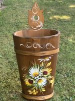 Vintage HOLZ - Schirmständer (Handbemalt)