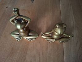 2 Goldene Yoga Frösche von Tchibo - Entspannung pur!