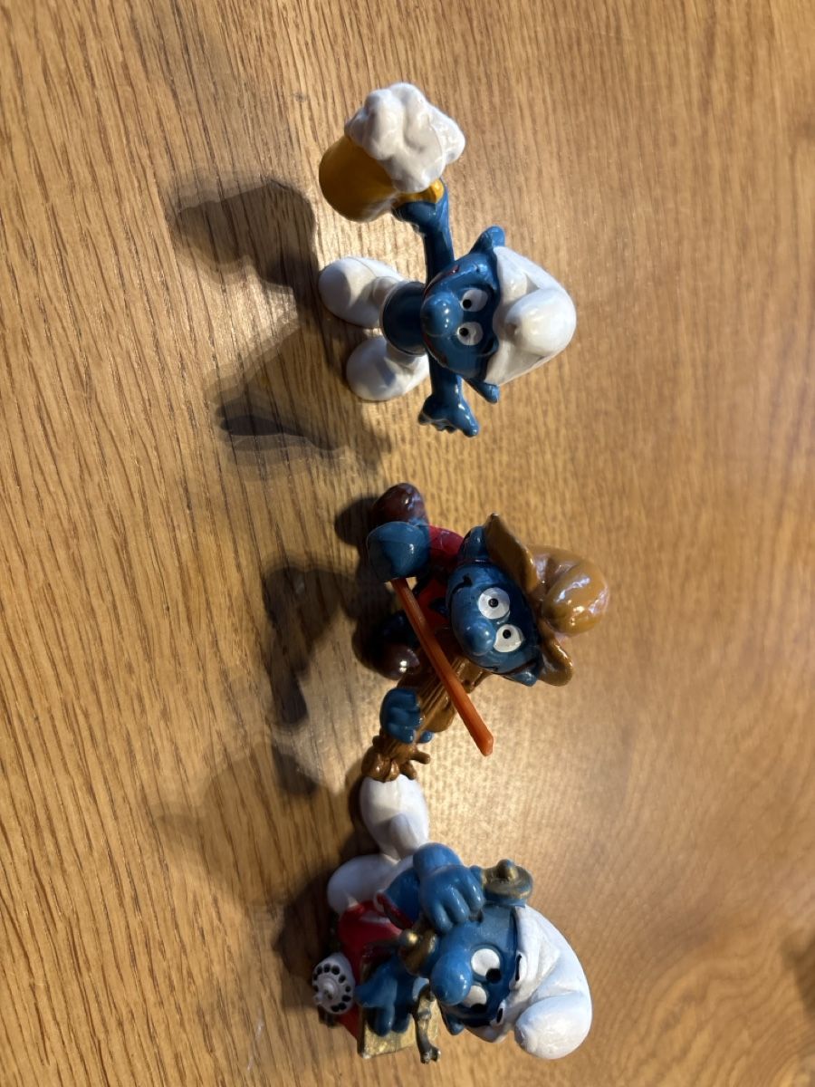 Statuette: Schlümpfe Figuren Set 3 Stück gebraucht – Usato da Jona venduto da Metallkunst73