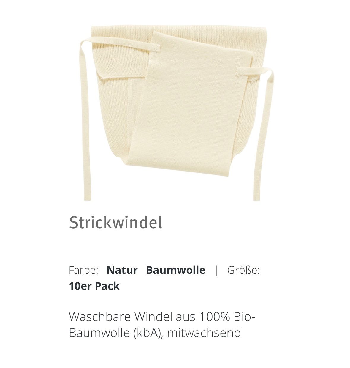 Secchi per pannolini & Pannolini: Strickwindeln + Molton Einlagen Bio Baumwolle – Usato da Niedergösgen venduto da mic_vx5y
