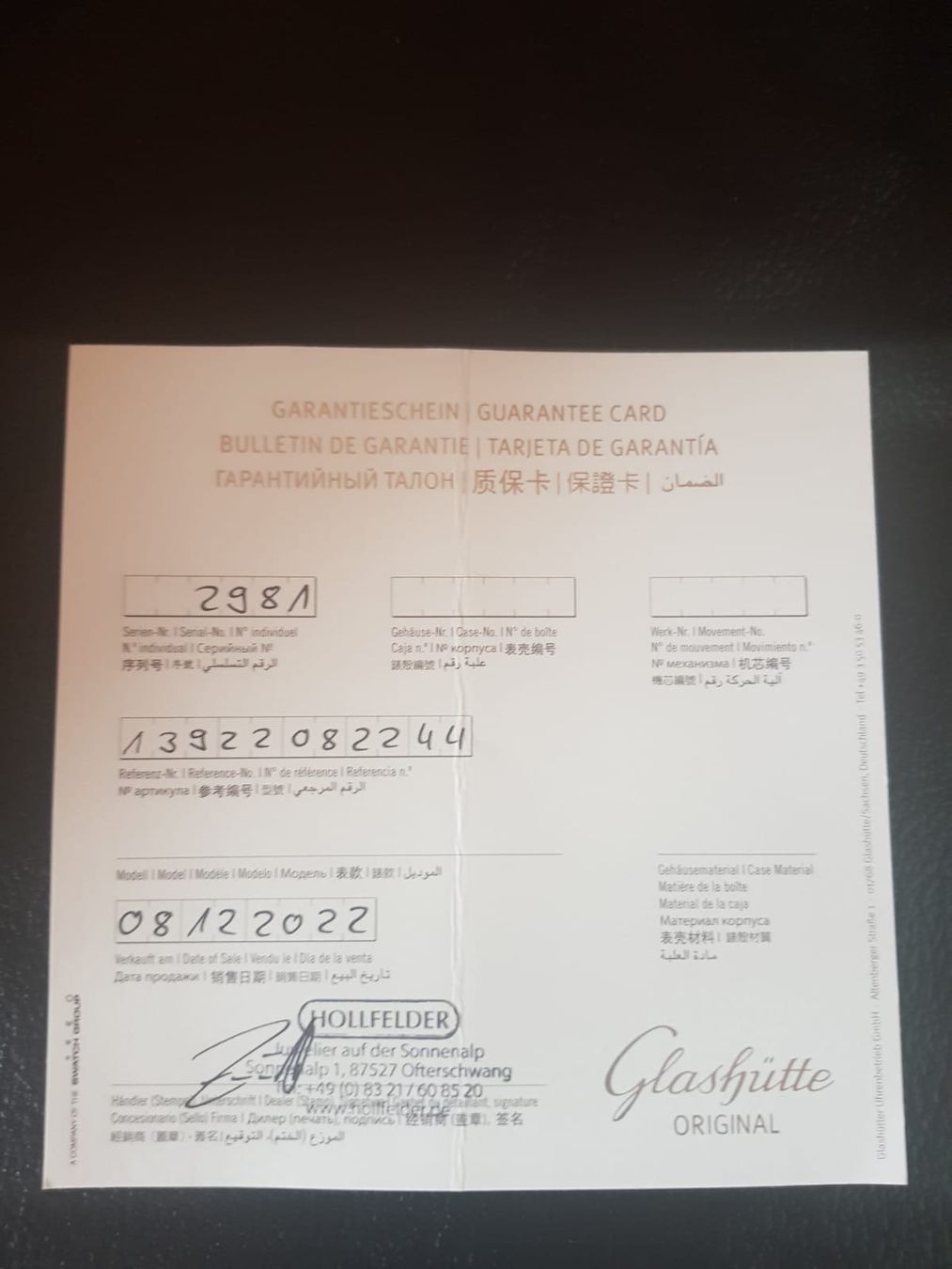 Glashütte Orologi: Glashütte Uhr Serenada mit Brillanten – Nuovo (secondo la descrizione) da Kaltbrunn venduto da silka03 5